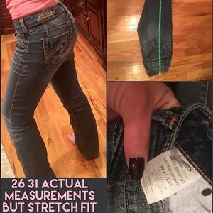 BUckle silver Aiko26/31 bootcut mid rise stretch